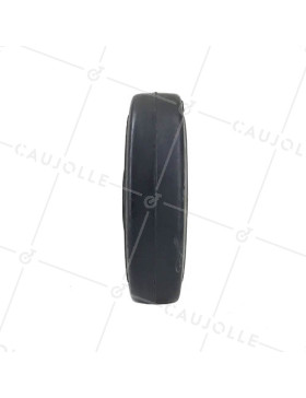 ROUE EN FONTE BANDAGE SOUPLE DIAMÈTRE 125MM AXE 20MM S2750F125/50
