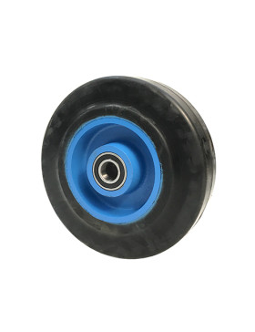 ROUE EN FONTE BANDAGE SOUPLE DIAMÈTRE 125MM AXE 20MM S2750F125/50