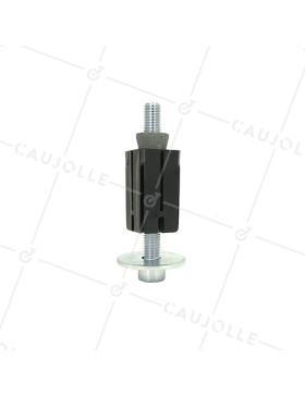 Expandable square socket for square tube from 25 mm to 27 mm.