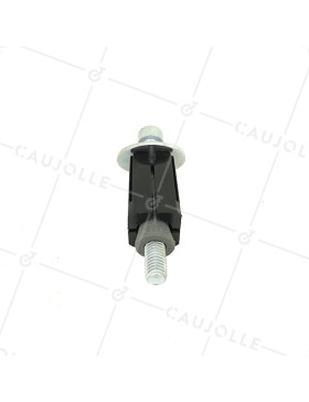 Expandable square socket for square tube from 25 mm to 27 mm.