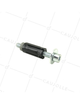 EXPANDABLE FIXING SOCKET FOR ROUND TUBE WITH AN INNER DIAMETER OF 22 mm TO 24 mm AND Castor WITH A HOLE OF 10 TO 12 MM • Caujolle