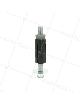 EXPANSION FIXING SLEEVE FOR ROUND TUBE OF 22 mm to 24 mm INSIDE AND Castor WITH A HOLE OF 10 to 12 MM