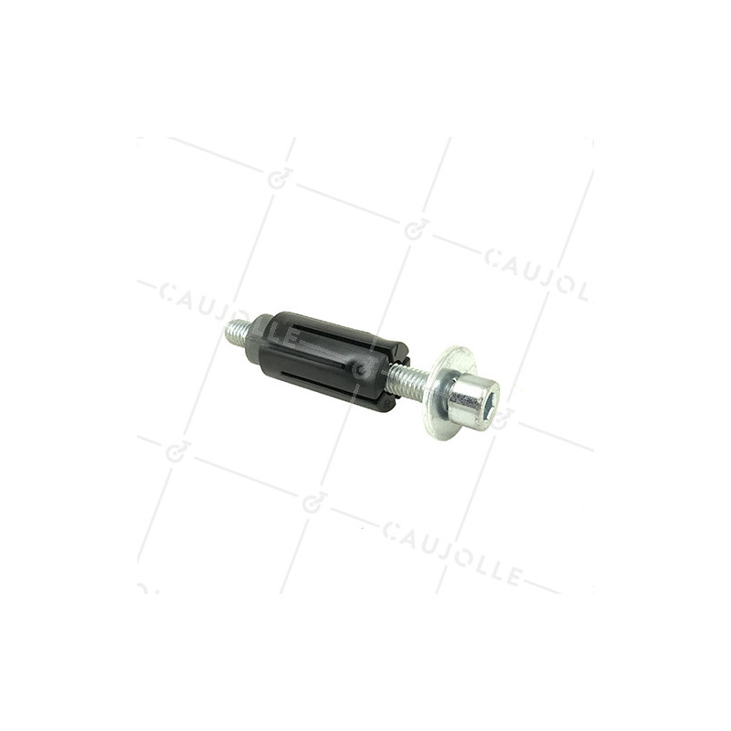 Fixing socket for round tube of 24 mm to 26 mm.
