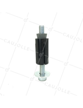 Fixing socket for round tube of 24 mm to 26 mm.