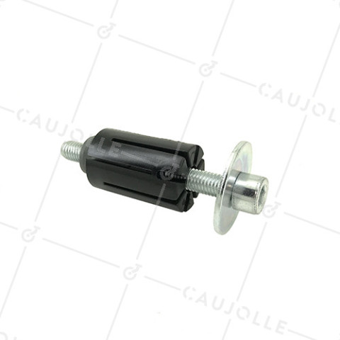 EXPANDABLE MOUNTING SOCKET FOR ROUND TUBE OF 30 mm to 32 mm INSIDE AND Castor WITH A HOLE OF 10 to 12 MM • Caujolle