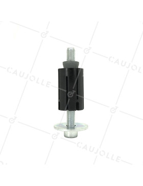 Fixing socket for round tube of 30 mm to 32 mm