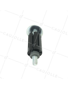 Fixing socket for round tube of 30 mm to 32 mm