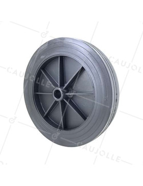PVC WHEEL FOR GOODS HANDLING DIAMETER 250 MM MAX LOAD 100 KG BORE 20 MM - S2000PVCA20 • Caujolle