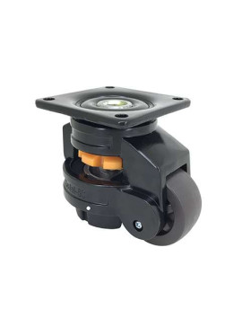 ROTATING CASTOR CONVERTIBLE TO FIXED LEG ANTI-VIBRATION DIAMETER 50 MM LOAD 250 KG - STABILIZER 50