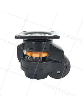 ROTATING CASTOR CONVERTIBLE TO FIXED LEG ANTI-VIBRATION DIAMETER 50 MM LOAD 250 KG - STABILIZER 50