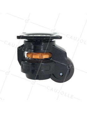 ROTATING CASTOR CONVERTIBLE TO FIXED LEG ANTI-VIBRATION DIAMETER 50 MM LOAD 250 KG - STABILIZER 50