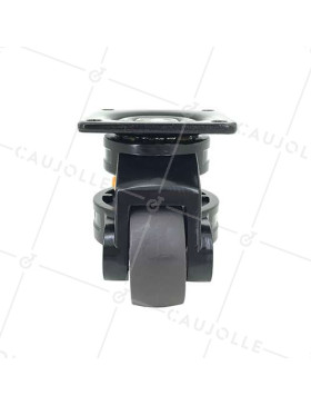 ROTATING CASTOR CONVERTIBLE TO FIXED LEG ANTI-VIBRATION DIAMETER 50 MM LOAD 250 KG - STABILIZER 50