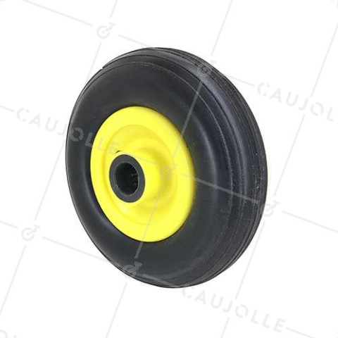 ROUE INCREVABLE DIAMÈTRE 200 MM CHARGE 50 KG AXE 25 MM - S3500R25 • Caujolle