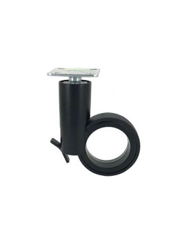 ROULETTE FUTURISTE NOIRE À PLATINE DIAMÈTRE 65 MM CHARGE 30 KG - GRAVITY65PN