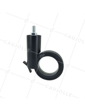 ROULETTE FUTURISTE NOIRE À TIGE FILETÉE DE 8 MM DIAMÈTRE 65 MM CHARGE 30KG  - GRAVITY65TFN8