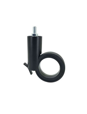 ROULETTE FUTURISTE NOIRE À TIGE FILETÉE DE 8 MM DIAMÈTRE 65 MM CHARGE 30KG  - GRAVITY65TFN8