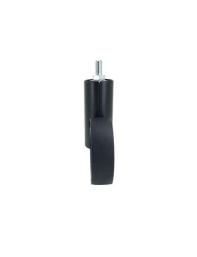ROULETTE FUTURISTE NOIRE À TIGE FILETÉE DE 8 MM DIAMÈTRE 65 MM CHARGE 30KG  - GRAVITY65TFN8