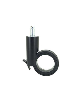 ROULETTE FUTURISTE NOIRE À TIGE LISSE DE 11 MM DIAMÈTRE 65 MM CHARGE 30KG - GRAVITY65TLN11