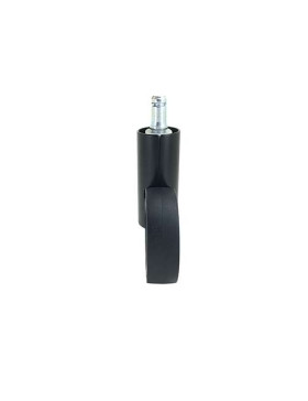 ROULETTE FUTURISTE NOIRE À TIGE LISSE DE 11 MM DIAMÈTRE 65 MM CHARGE 30KG - GRAVITY65TLN11