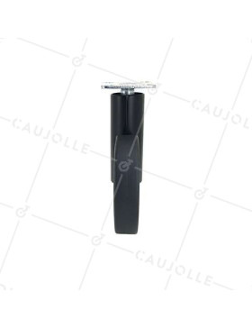 ROULETTE FUTURISTE NOIRE À PLATINE DIAMÈTRE 90 MM CHARGE 35 KG - GRAVITY90PN
