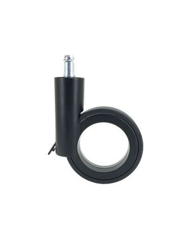 ROULETTE FUTURISTE NOIRE À TIGE LISSE DE 11 MM DIAMÈTRE 90 MM CHARGE 35KG - GRAVITY90TLN11