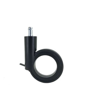 ROULETTE FUTURISTE NOIRE À TIGE LISSE DE 11 MM DIAMÈTRE 90 MM CHARGE 35KG - GRAVITY90TLN11