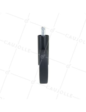 ROULETTE FUTURISTE NOIRE À TIGE LISSE DE 11 MM DIAMÈTRE 90 MM CHARGE 35KG - GRAVITY90TLN11