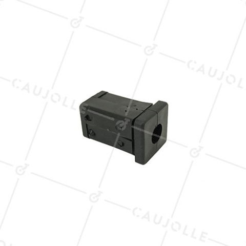 EMBOUT DE FIXATION POUR TUBE CARRÉ DE 25 MM EXTÉRIEUR / 22 MM INTERIEUR POUR ROULETTE À TROU DE 10 MM • Caujolle