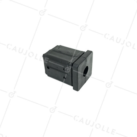 EMBOUT DE FIXATION POUR ROULETTE À OEIL DE 8MM ET TUBE CARRÉ DE 20MM ÉPAISSEUR 1,5MM • Caujolle