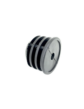 EMBOUT DE FIXATION POUR ROULETTE À OEIL DE 8MM ET TUBE CARRÉ DE 20MM ÉPAISSEUR 1,5MM