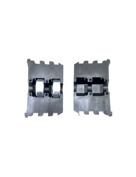 EMBOUT DE FIXATION POUR ROULETTE À OEIL DE 8MM ET TUBE CARRÉ DE 20MM ÉPAISSEUR 1,5MM