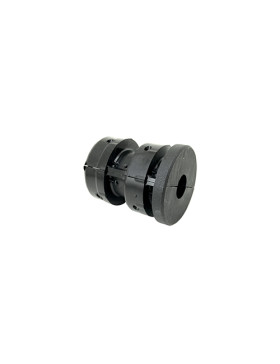 EMBOUT DE FIXATION POUR ROULETTE À OEIL DE 8MM ET TUBE CARRÉ DE 20MM ÉPAISSEUR 1,5MM