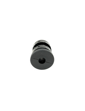 Embout de fixation pour roulette à oeil 10 mm et tube rond 35 mm