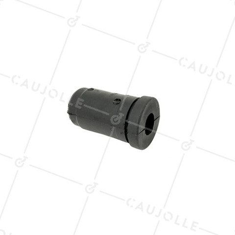 EMBOUT DE FIXATION POUR TUBE ROND DE 25 MM EXTÉRIEUR / 22 MM INTÉRIEUR POUR ROULETTE À TROU DE 10 MM • Caujolle
