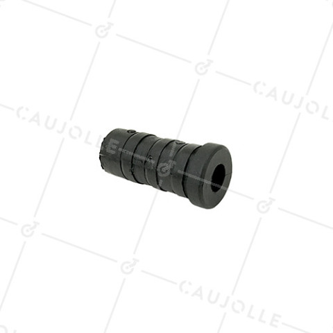 EMBOUT DE FIXATION POUR TUBE ROND DE 20 MM EXTÉRIEUR / 17 MM INTÉRIEUR POUR ROULETTE À TROU DE 8 MM • Caujolle