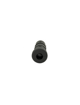 Embout de fixation pour roulette à oeil 8 mm et tube rond 20 mm