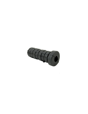 Embout de fixation pour roulette à oeil 6 mm et tube rond 18 mm