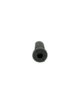 Embout de fixation pour roulette à oeil 6 mm et tube rond 18 mm