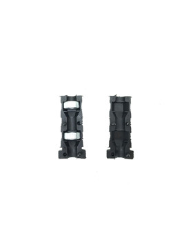 EMBOUT DE FIXATION POUR ROULETTE À OEIL DE 8MM ET TUBE CARRÉ DE 20MM ÉPAISSEUR 1,5MM