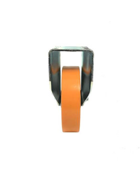 Fixed-position castor wheel polyurethane aluminium rim with brake 200 mm diameter load 800KG - S79AR 200