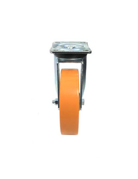 Swivel castor wheel polyurethane aluminium rim with brake 200 mm diameter load 800KG - S78AR 200