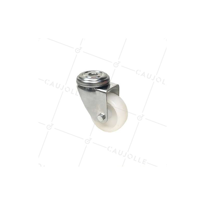 NYLON INDUSTRIAL CASTOR WHEEL WITH EYE S06N 50 MM DIAMETER 