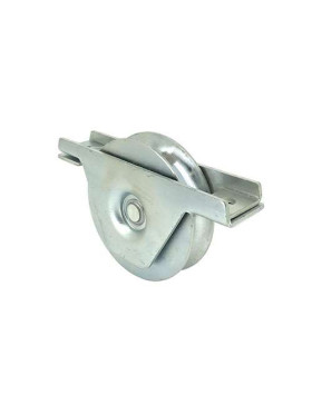 ROUE DE PORTAIL À ENCASTRER À GORGE RONDE DIAMÈTRE 100 MM POUR RAIL ROND DE 16 MM CHARGE 370 KG - MTSPGR100