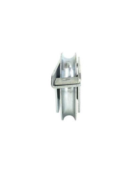 ROUE DE PORTAIL À ENCASTRER À GORGE RONDE DIAMÈTRE 100 MM POUR RAIL ROND DE 16 MM CHARGE 370 KG - MTSPGR100