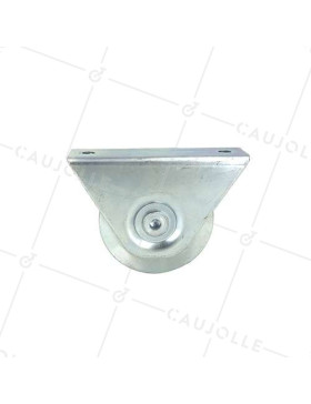 Sub-portal frame with a diameter of 80mm in steel with a triangular groove