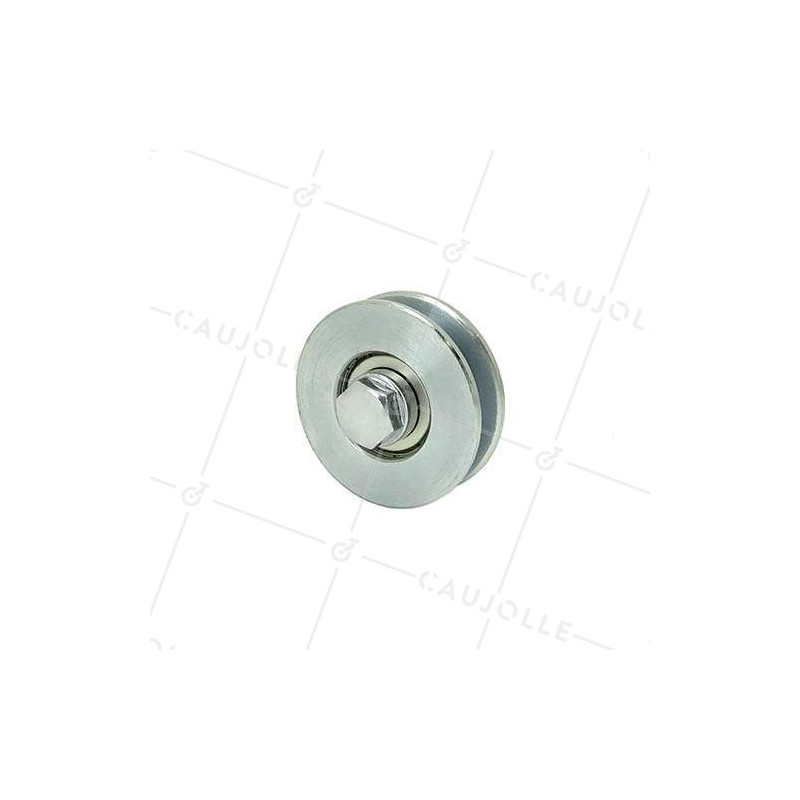 NARROW GROOVED DOOR ROLLER SQUARE 60 MM DIAMETER