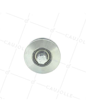 NARROW GROOVED DOOR ROLLER SQUARE 80 MM DIAMETER