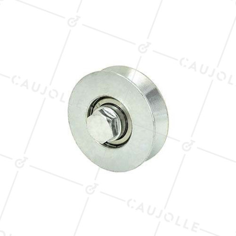 WHEEL FOR DOOR/GATE DIAMETER 60 MM UNIVERSAL TRIANGULAR RAIL MAX LOAD 250 KG BORE 10 MM • Caujolle