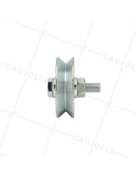NARROW GROOVED DOOR ROLLER TRIANGULAR 60 MM DIAMETER