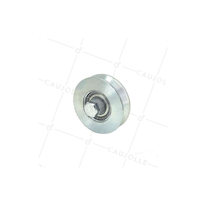 NARROW GROOVED DOOR ROLLER TRIANGULAR 80 MM DIAMETER